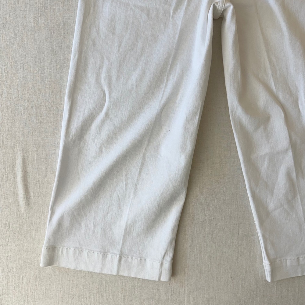Maeve Anthropologie The Colette Wide Leg Crop Pants Women 16W White - Picture 11 of 12